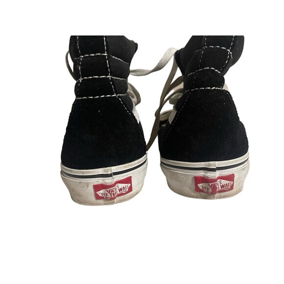 Vans SK8-HI High Top Skate Shoes Mens Size 7 Women's 8.5 Black White Casual - Picture 11 of 16